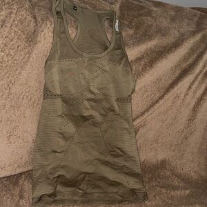 Gymshark Seamless Olive Green Racerback Tank Top